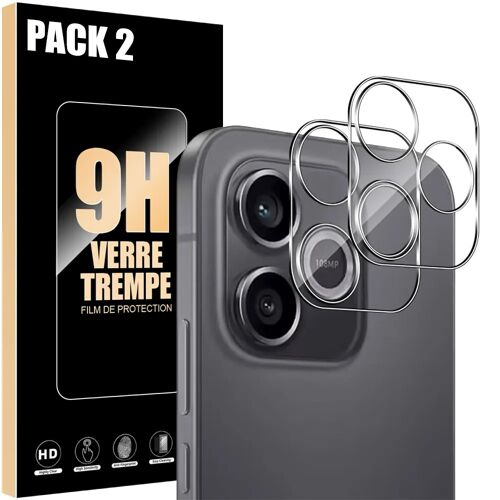 2 Verre Trempé Caméra Arrière pour Honor 600 Lite, Protection Antichoc Anti-Rayures 9H - E.F.Connection