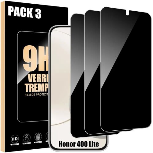3 Verre Trempé Anti-Espion pour Honor 400 Lite - Installation Facile Antichoc Résistant 9H - E.F.Connection