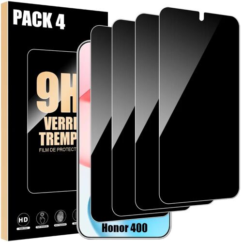 4 Verre Trempé Anti-Espion pour Honor 400, Vitre Protection Rigide Installation Facile - E.F.Connection