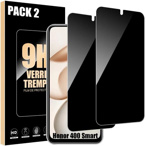 2 Verres Trempés Anti-Espion pour Honor 400 Smart 4G/5G, Protection d'écran Anti-Rayures - E.F.Connection