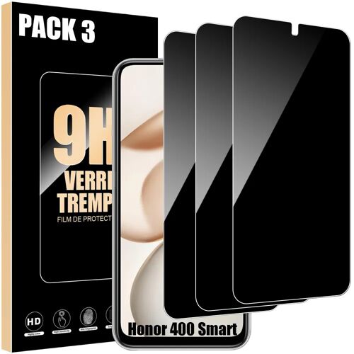 3x Verre Trempé Anti-Espion pour Honor 400 Smart 4G/5G, Protection Antichoc Anti-Rayures 9H - E.F.Connection
