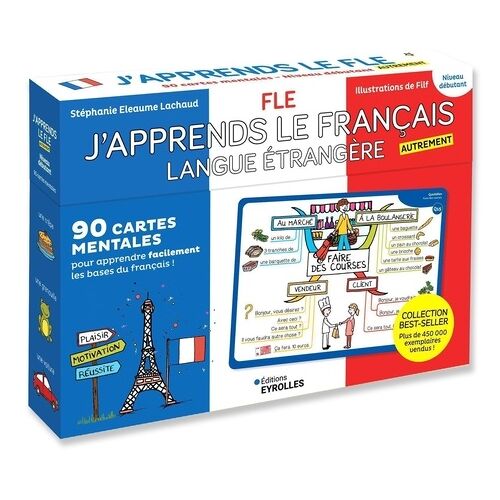 J'apprends Le Français Langue Étrangère Autrement - 90 Cartes Mentales Pour Apprendre Facilement Les Bases Du Français ! Niveau Débutant