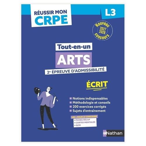 Réussir Mon Crpe Arts 2e Épreuve D'admissibilité L3 Écrit 2027