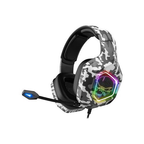 Spirit of Gamer ELITE-H50 ARTIC EDITION Casque Avec fil Arceau Gaming Blanc et Gris