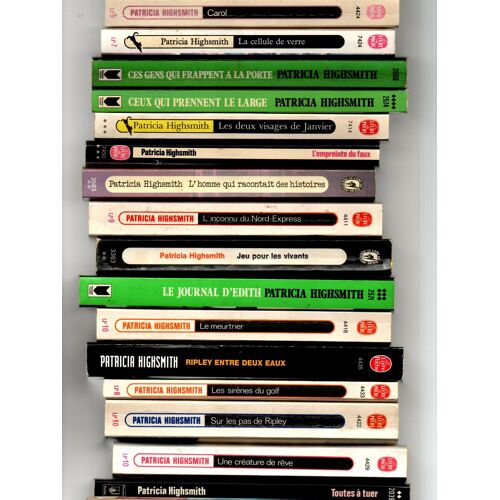 Patricia Highsmith, Lot De Livres En Libre Choix