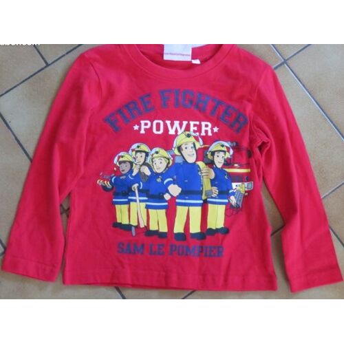 Tee Shirt Manches Longues Sam Le Pompier En 2 Ans