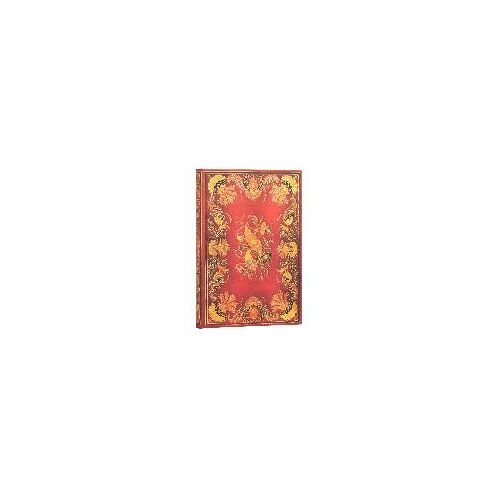 Fiammetta, Midi Lined Journal : Hardcover, 120 Gsm, Ribbon Marker, Memento Pouch, Elastic Closure, Book Edge Printing