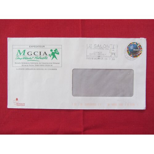 Enveloppe Entier Postal N° 3170-Cp1 Oblitérée : Expediteur Mgcia Mutuelle