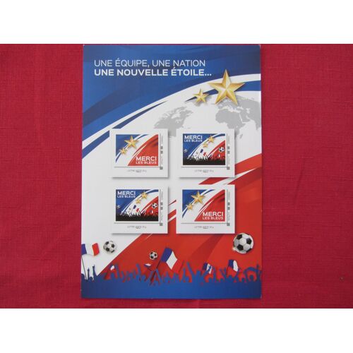Collector De 4 Timbres N° 359 : Merci Les Bleus