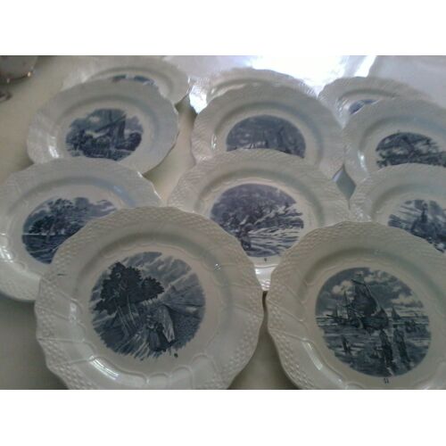 Assiettes À Dessert Delft