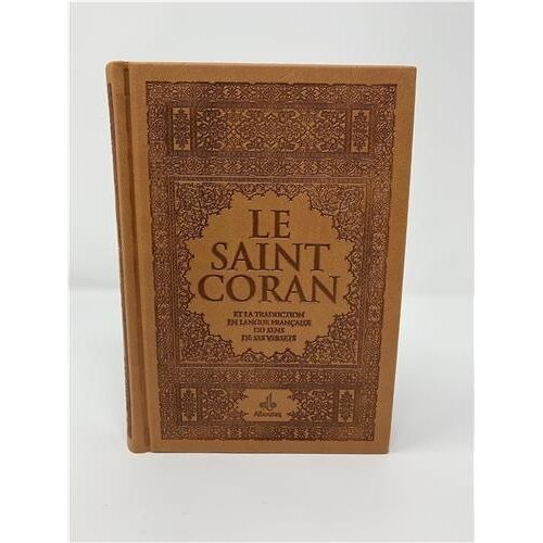 Saint Coran - Avec Pages Arc-En-Ciel Couverture Daim Marront