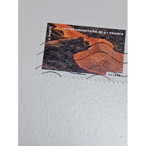 Timbre France Lettre 20g Oblitéré Autoadhésif Yvert N° 751 La Lave Fête Du Timbre Le Timbre Fête Le Feu De 2012
