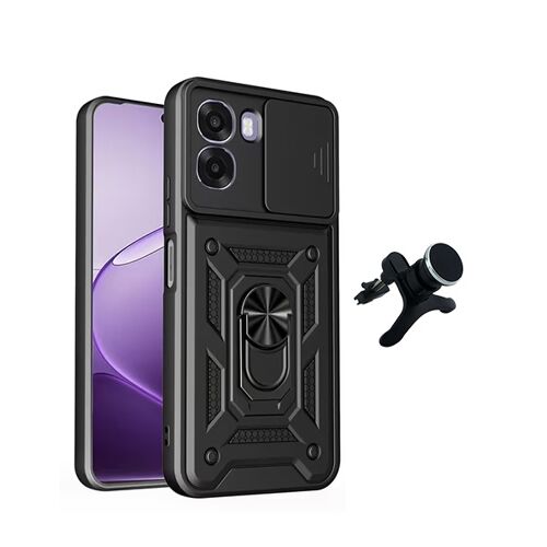 Kit Support Renforcé + Fenêtre Militaire PHONECARE Pour Oppo A6x - Noir