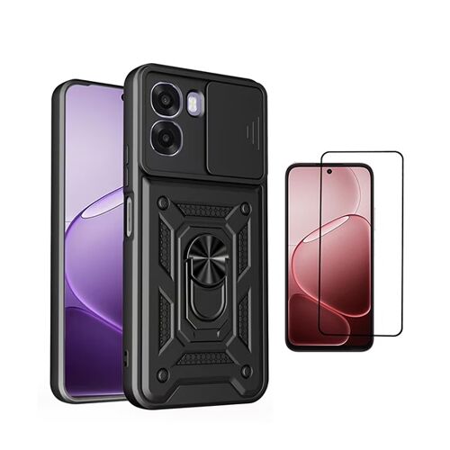 Kit Film + Fenêtre Militaire PHONECARE Pour Oppo A6x - Noir