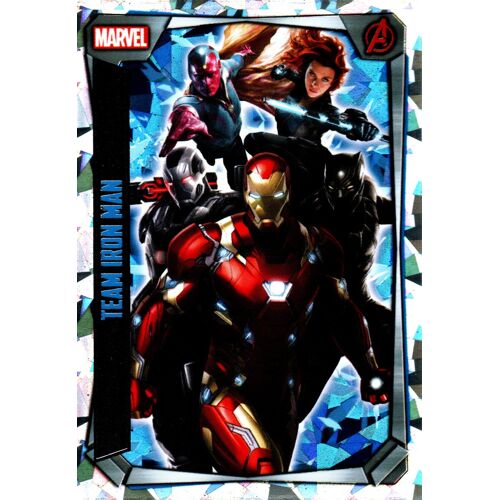 Team Iron Man - Carte (Brillante Super Holo) Marvel Missions Vf - 267/270 - Captain America Civil War