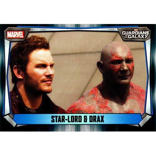 Star-Lord & Drax - Carte Marvel Missions Vf - 102/270 - Gardiens De La Galaxie