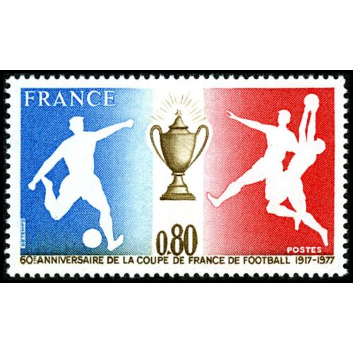 Sport : 30ème Anniversaire De La Coupe Du Monde De Football Année 1977 N° 1940 Yvert Et Tellier Luxe