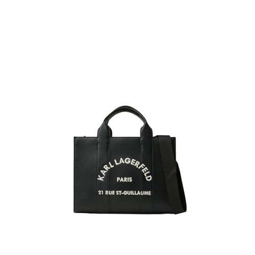 Karl Lagerfeld Cabas Carré Grainé Blanc & Noir