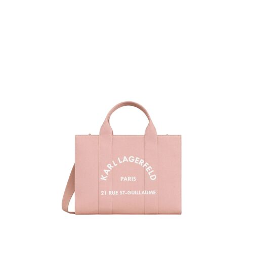 Karl Lagerfeld Cabas Carré Coton Rose Poudré