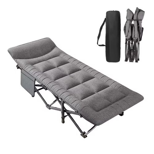 Lit de Camping Pliable avec Oreiller