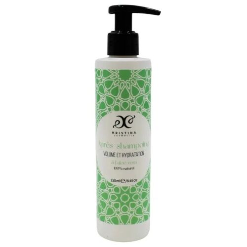 Après-Shampoing Volume Et Hydratation Enrichi À L'aloe Vera 100% Naturel 250ml Contenance : 250 Ml 