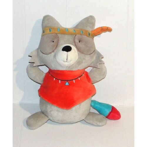 doudou chien loup renard indien musical orchestra peluche berceuse 26 cm