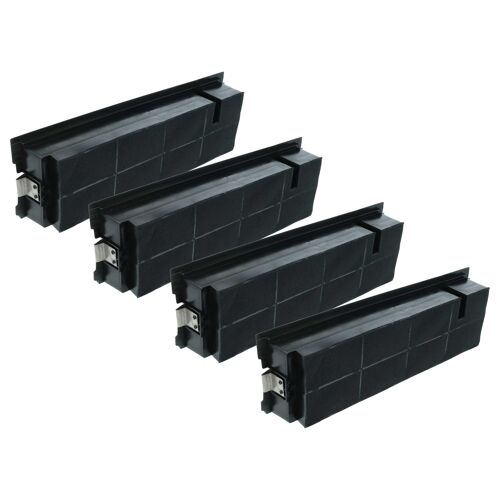 vhbw 4x Filtres à charbon actif compatible avec Zanussi ZHP62350XA, ZHP92370XA, ZHP92350XA, ZHP62370XA hotte aspirante