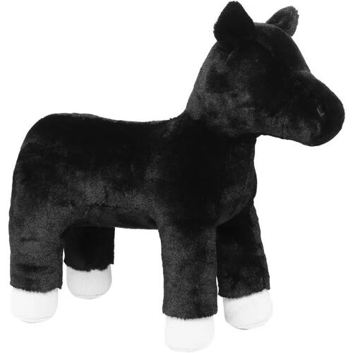 Cheval En Peluche Diy My Hobby Pony À Décorer Soi-Même Jouet Créatif Noir 37 X 15 X 36 Cm Tissu Doux Artisanat, Déco Crinière Et