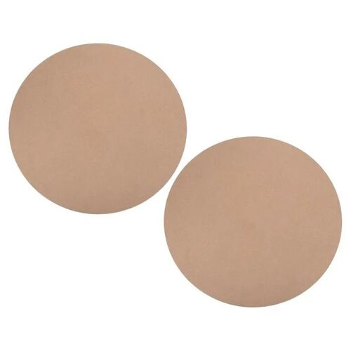 Lot De 2 Plaques Pour Poterie Fibres De Bois Haute Densité 40 Cm Diamètre 9 Mm Marron Support Stable Pour Tour De Potier