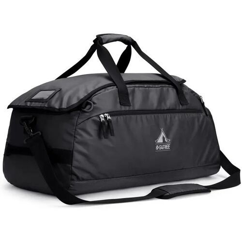 Sac de sport de voyage 60 L avec compartiment chaussures ventilé et poche articles humides 65 x 36 x 27 cm tissu effet cuir