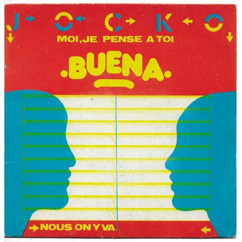Jocko : Moi Je Pense À Toi (Buena) (Elli Medeiros, Carrasco, Perez) 3'24 / Nous On Y Va (Elli Medeiros, Jean-Jacques Goldman) 2'46