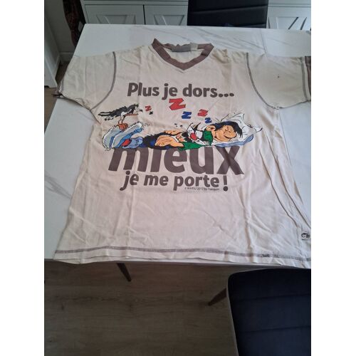 T-Shirt Imprimé " Gaston Lagaffe " Beige " T- M" Homme