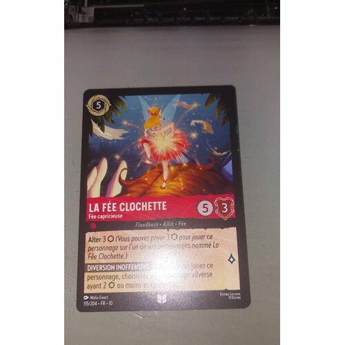 La Fée Clochette. 115/204. Carte Disney Lorcana