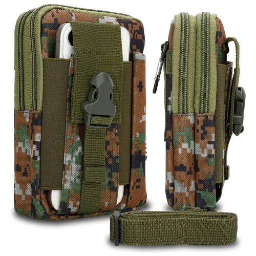 Cadorabo DE-189395 sacs bananes Polyester Camouflage et Vert