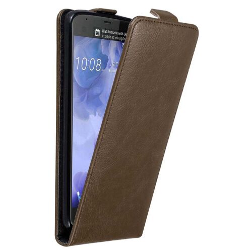 Cadorabo DE-121515 coque pour téléphone Marron pour HTC U ULTRA