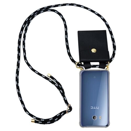 Cadorabo DE-129007 coque pour téléphone Noir et Argent pour HTC OCEAN / U11