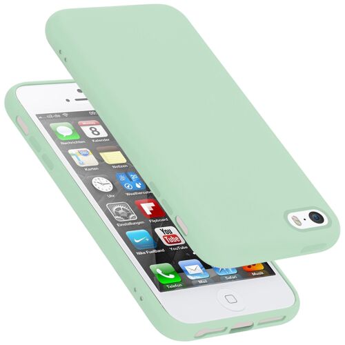 Cadorabo DE-150822 coque pour téléphone Vert pour Apple iPhone 5 / 5S / SE 2016