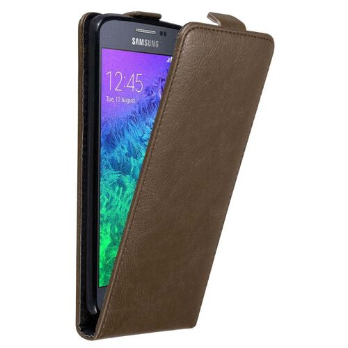 Cadorabo DE-121548 coque pour téléphone Marron pour Samsung Galaxy ALPHA