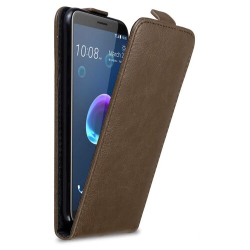 Cadorabo DE-125732 coque pour téléphone Marron pour HTC Desire 12