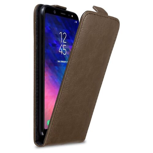 Cadorabo DE-125735 coque pour téléphone Marron pour Samsung Galaxy A6 PLUS 2018