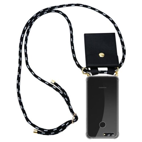 Cadorabo DE-129283 coque pour téléphone Noir et Argent pour Huawei NOVA 2
