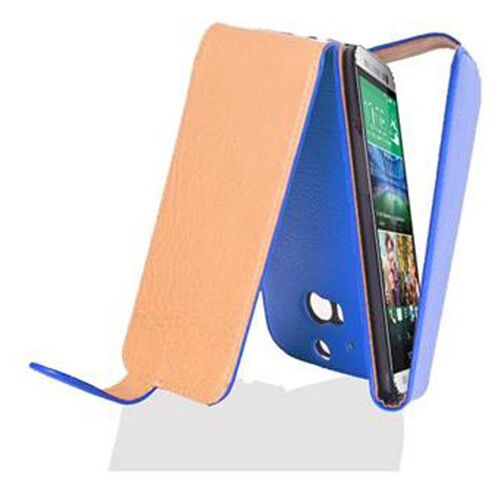 Cadorabo DE-101594 coque pour téléphone Bleu pour HTC ONE M8