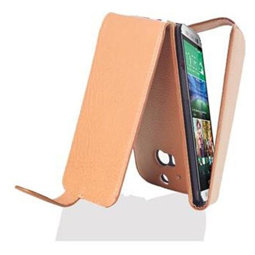 Cadorabo DE-101593 coque pour téléphone Marron pour HTC ONE M8