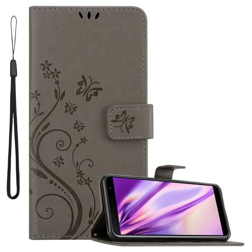 Cadorabo DE-146762 coque pour téléphone Gris pour Samsung Galaxy J6 PLUS