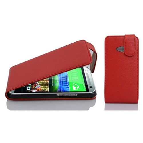Cadorabo DE-101948 coque pour téléphone Rouge pour HTC ONE M8 MINI