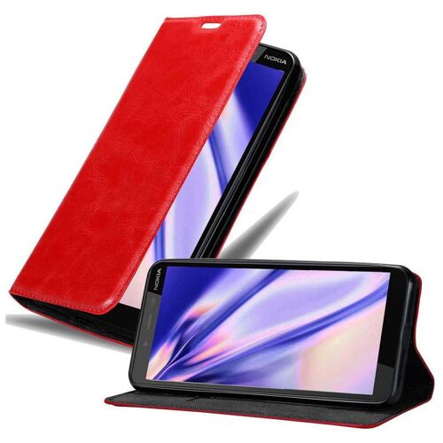 Cadorabo DE-125077 coque pour téléphone Rouge pour Nokia 1 PLUS