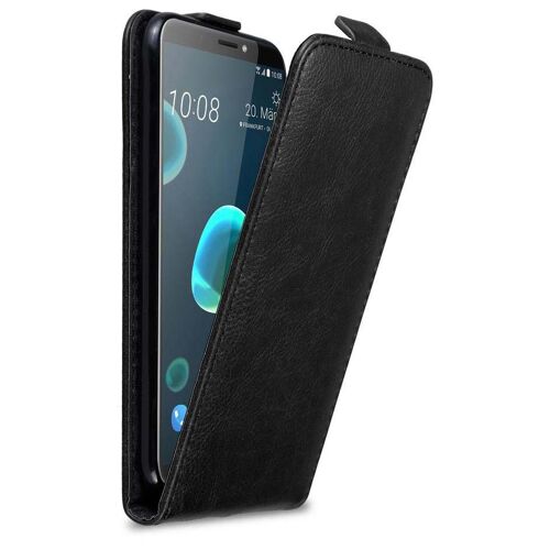 Cadorabo DE-125776 coque pour téléphone Noir pour HTC Desire 12 PLUS