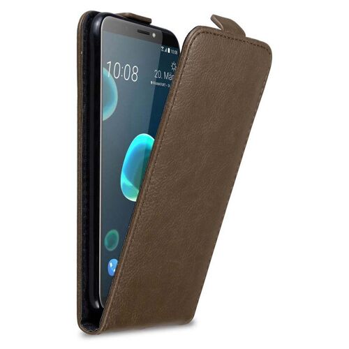 Cadorabo DE-125777 coque pour téléphone Marron pour HTC Desire 12 PLUS