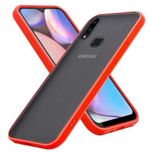 Cadorabo DE-148994 coque pour téléphone Noir et Rouge pour Samsung Galaxy A10s / M01s