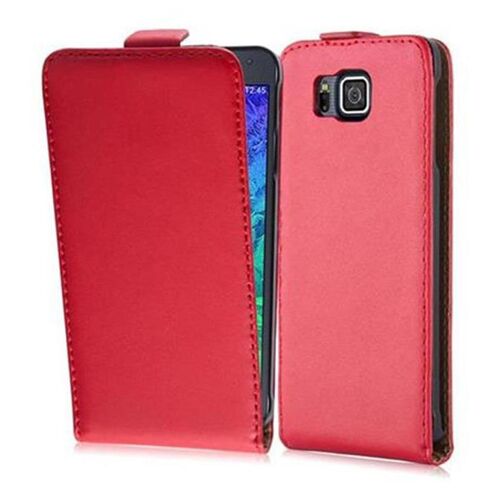 Cadorabo DE-104383 coque pour téléphone Rouge pour Samsung Galaxy ALPHA